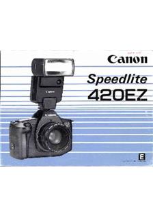 Canon 420 EZ manual. Camera Instructions.